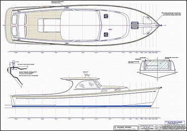 boat 38 ft epoxy composite construction classic style day boat