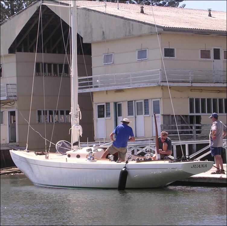 Jose and Jane De la Vega christen their new yacht.