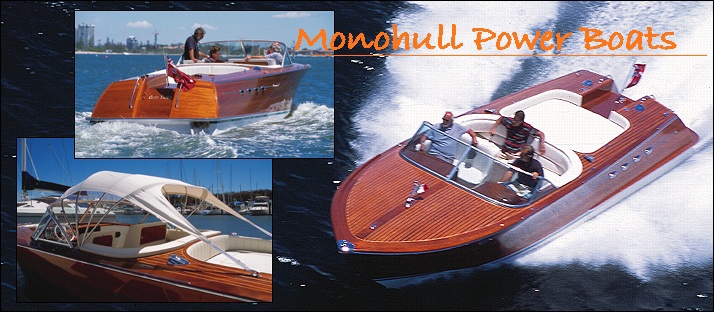 Monohull powerboat designs by Lidgard Yacht Design