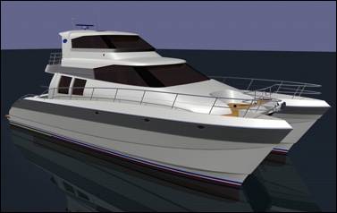 Lidgard multihull Design 56 ft power catamaran image