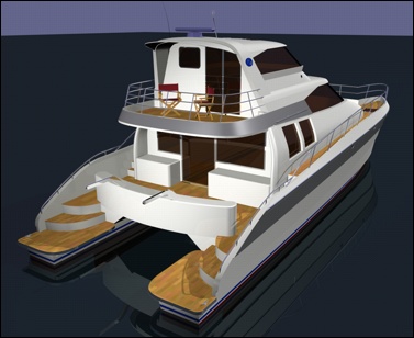 Lidgard multihull Design 56 ft power catamaran image